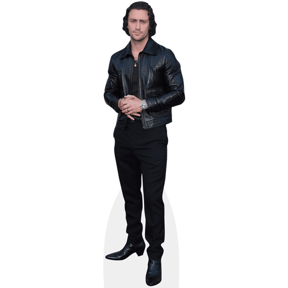 Aaron Taylor Johnson (Leather Jacket) Mini Cardboard Cutout Standee