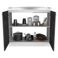 thumbnail image 4 of TUHOME Napoles 39" Utility Sink with Cabinet, Stainless Steel Laundry Sink, 4 of 8