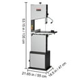 thumbnail image 5 of SKYSHALO Benchtop Band Saw, 14-Inch, Adjustable Speeds from 480 to 960 RPM, 1100W 1.5HP Motor, Includes Work Light, Stand, and Miter Gauge for Wood and Aluminum Crafting, 5 of 9