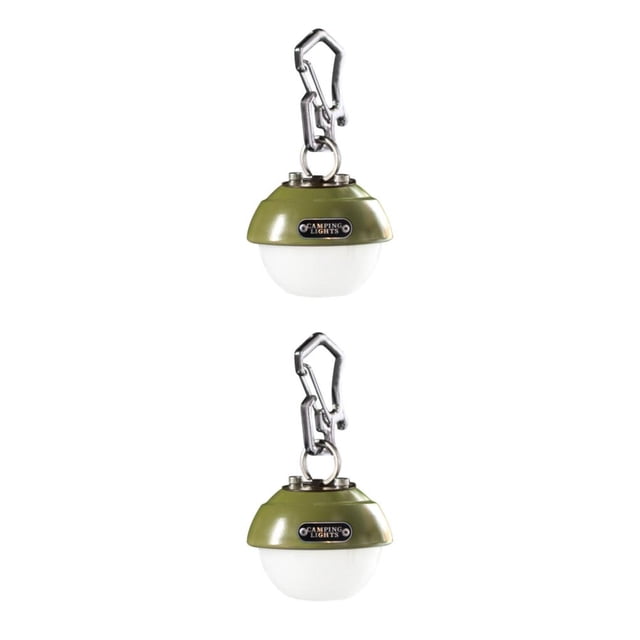 Linterna Led Wosthever de camping con gancho colgante Recargable brillo ajustable Bayas/Verde Oscuro 2piezas