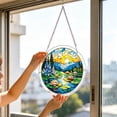thumbnail image 6 of Flower Stained Glass Style Acrylic Suncatcher Puzzle, 83 Pieces DIY Jigsaw Window Hanging Ornament, Translucent Shatterproof Wall Hanging for Home Garden Decor, Creative Craft Gift, 6 of 7