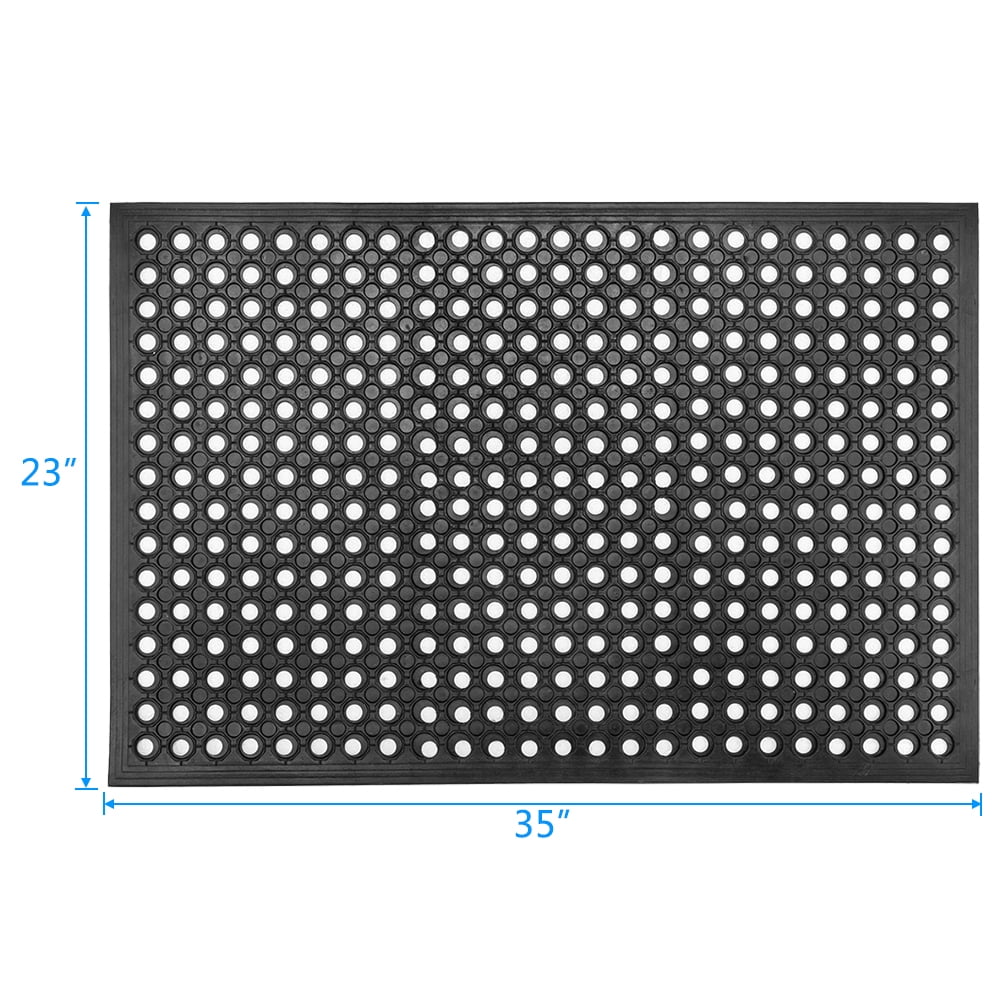 Indoor Outdoor Rubber Easy Clean Entry Way Welcome Doormat, Floor Mat, Rug For Patio, Front Door, All Weather Exterior Doors