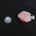 thumbnail image 2 of Adornos de peces artificiales que brillan en la oscuridad, peces flotantes falsos para acuarios, peces artificiales rosas 1 set, 2 of 7