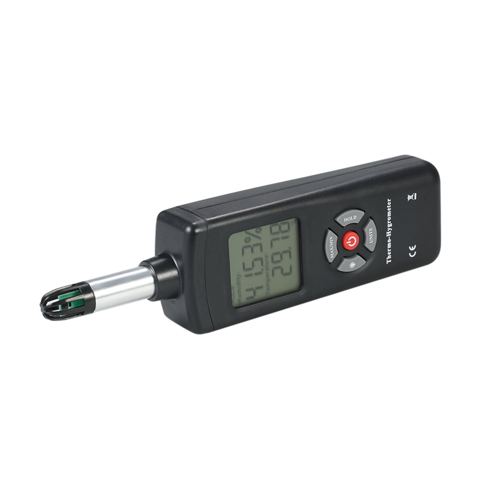 Digital LCD Thermo-Hygrometer Thermometer Hygrometer Temperature & Humidity Meter Psychrometer Wet Bulb Dew Point Temperature Detector
