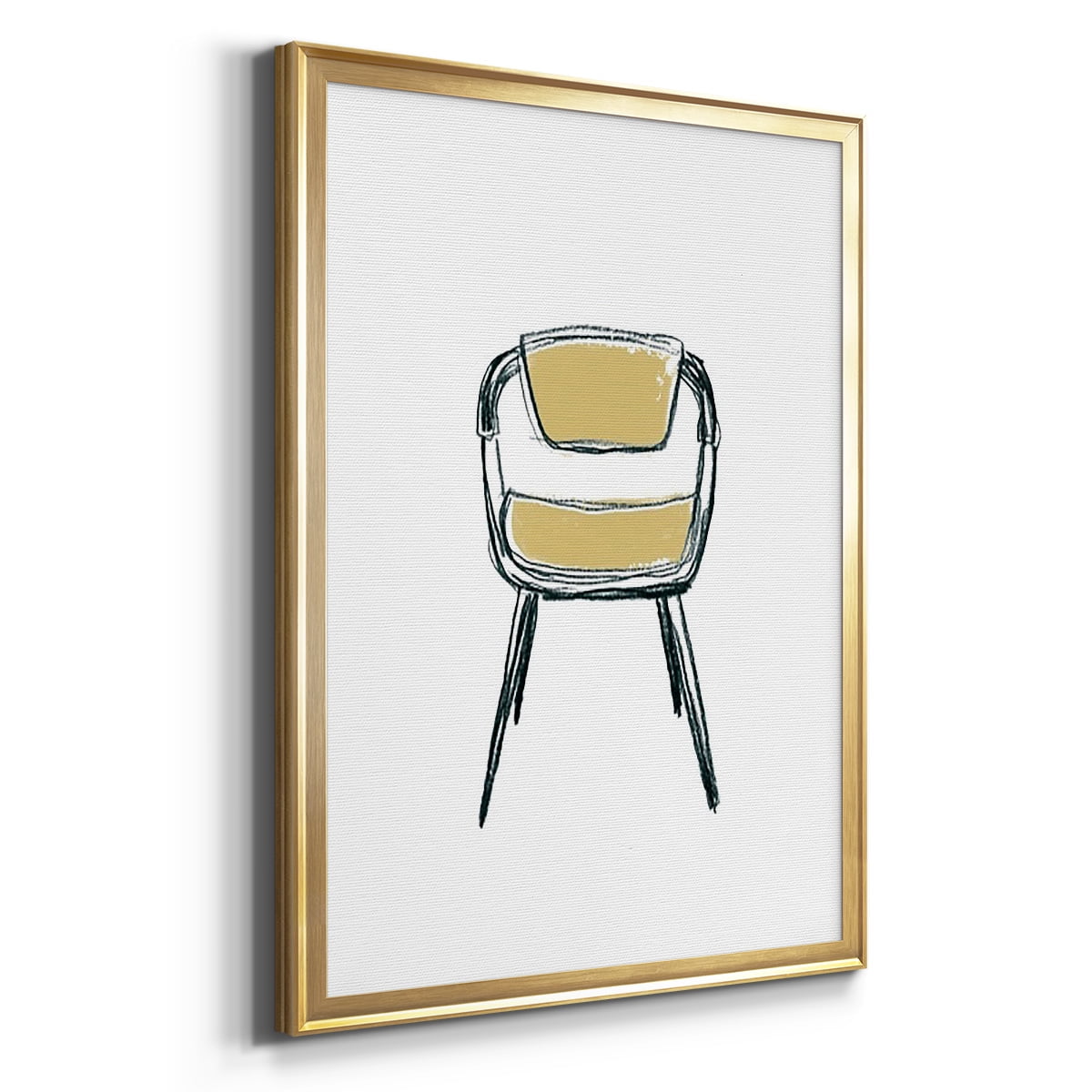 Take a Seat II Premium Framed Print, in Gold, Black, or Silver - Ready to Hang