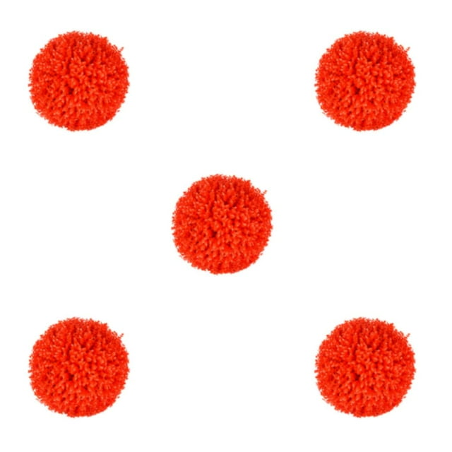 Transemion Artificial Ball Realistic Appearance For Stylish Indoor Or Outdoor Décor red 30cm 5Set