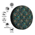 thumbnail image 4 of Fuzoiu Owl Doodle Print Universal Spare Tire Cover with Buckle Strap, Waterproof Wheel Covers for Jeep, Trailer, RV, Truck and All Car-15 inch, 4 of 6