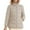 Beige, variant on Packable Puffer Jacket Women Plus Size Winter Warm Jacket Padded Coats Lightweight Down Coat Long Sleeve Outerwear