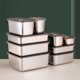 thumbnail image 1 of Fiambrera de acero inoxidable 304, rectangular, con tapa, para almacenar alimentos congelados, grande, sellada, 1 of 3