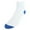 White with Royal Blue, variant on CTM  Cotton Blend Ankle Socks (4 Pair Pack) (Men)