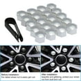 thumbnail image 1 of 20pcs Universal 21mm Wheel Nut Covers Lug Nut Caps Screw Protector, 1 of 7