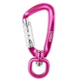 thumbnail image 1 of Clip de mosquetón Lixada Swivel Carabiner Clip 360 ° Giratorio Spinner Carabiner Pequeño Auto de blo, 1 of 7