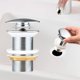 thumbnail image 1 of Pop Up Sink Plug Without Overflow Universal Copper Chrome Sink Drain Plug For Kitchens, Bath, Washbasin, Sink, 1 of 4