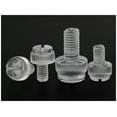 thumbnail image 2 of 25 pcs Transparent Nylon Slotted Slotted Knurled Thumbscrews M6x30mm, 2 of 5