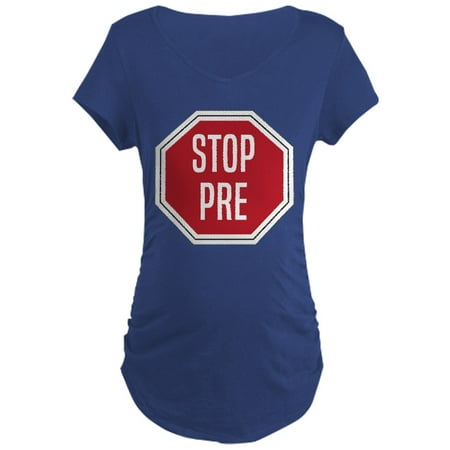 

CafePress - STOP PRE - Maternity Dark T-Shirt