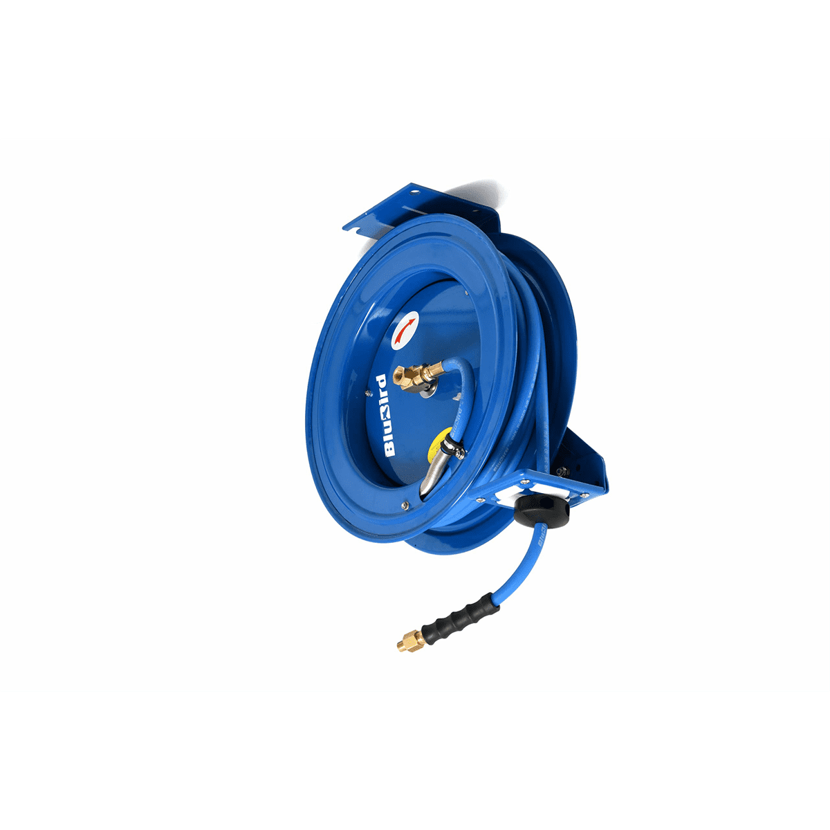 BluBird BBRHD3850 18ga. 12-Point Retractable Hose Reel w/ 3/8"X50' Air Hose