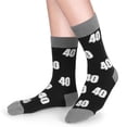 thumbnail image 3 of Soft Cotton Funny Calf Socks With Multiple Age Option 18th 21st 30th 40th 50th 60th For Adults Humorous Choices, 3 of 7