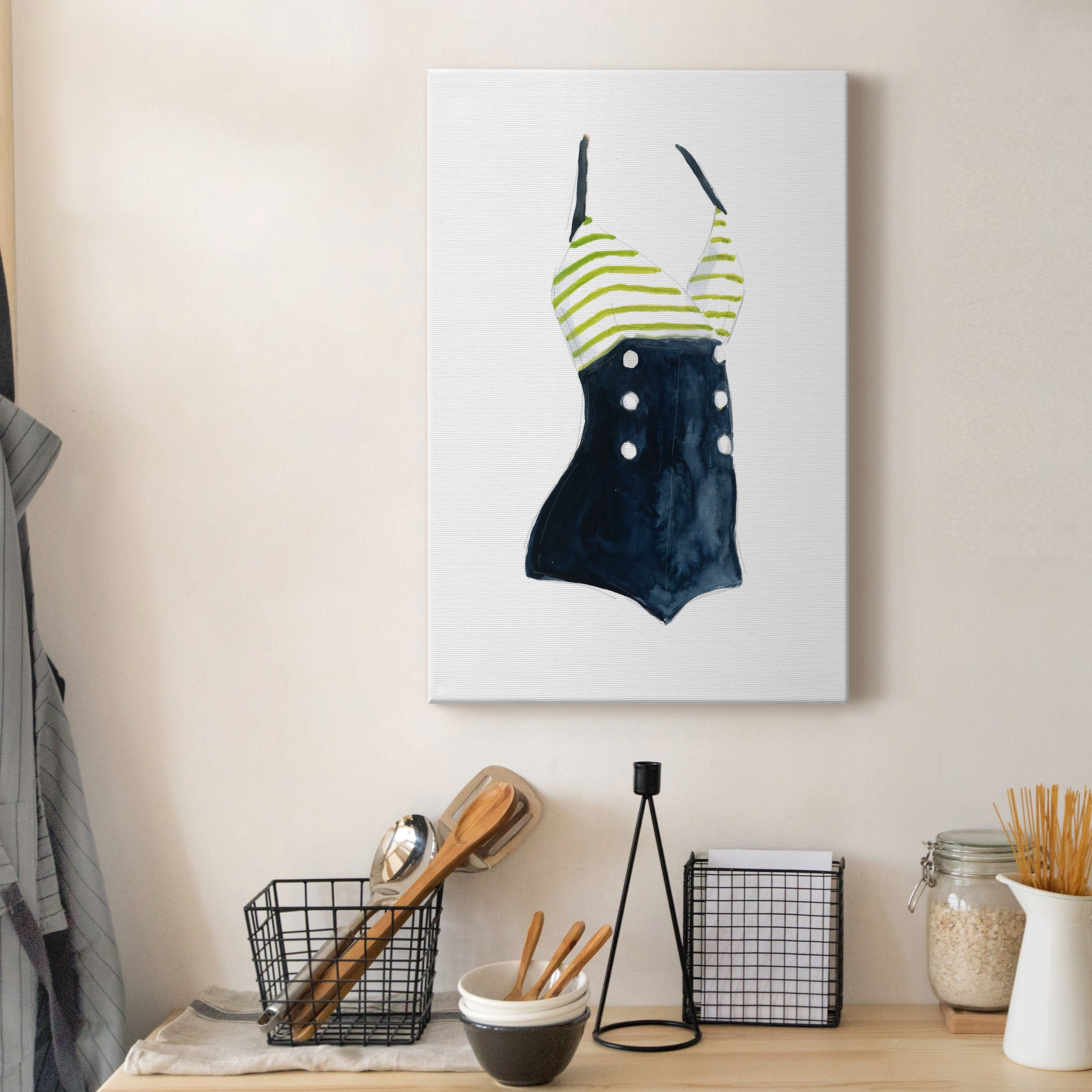 Vintage Swimwear I Premium Gallery Wrapped Canvas - Ready to Hang - 24 x 36