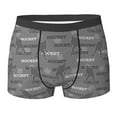 thumbnail image 6 of Men's Boxer Briefs, grey hockey players cool Soft Comfy Mens Underwear Boxer Briefs Breathable With Widen Waist, 6 of 7