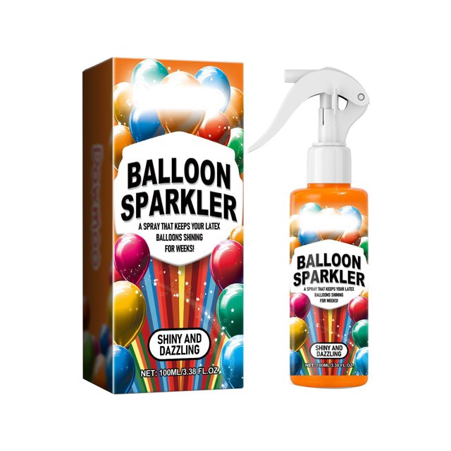 Popular!Spray Brillo Spray De Alto Brillo De Secado Rápido Para Globos De Látex De Colores Brillantes Spray Brillo Hecho Para Globos Más Brillantes Y Duraderos,100ML