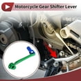 thumbnail image 2 of Folding Motorcycle Gear Shifter Lever for Honda CRF110F 2013-2018 Aluminum Alloy Pedal Shift Lever Arm Green Lever Blue Head, 2 of 6