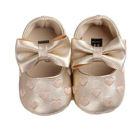 

Baby shoes Baby Girl Bowknot Leater Shoes Sneaker Anti-slip Soft Sole Toddler CHMORA