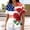 C-Multicolor, variant on TEAJOPSUU 4th of July Tops for Womens American Flag Print Button Down Short Sleeve Turn Down Collar Fitted Casual Blouse for Patriotic Events B-Multicolor