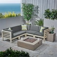 thumbnail image 3 of Oana 7pc Sectional Sofa Set with Cushion Weathered Gray/Dark Gray/Light Gray, 3 of 12