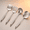4 Piece utensils(ladle and spatula set), variant on 304 Stainless Steel Cooking Utensils Set 4 Piece 15 Inch Large Size Metal Kitchen Including Spatula Ladle Serving Spoon Meat Tools
