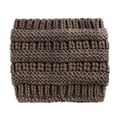 thumbnail image 7 of ruhuadgb Fashion Women Winter Ponytail Hole Hair Cap Elastic Woolen Knitted Hat Headwrap, 7 of 7