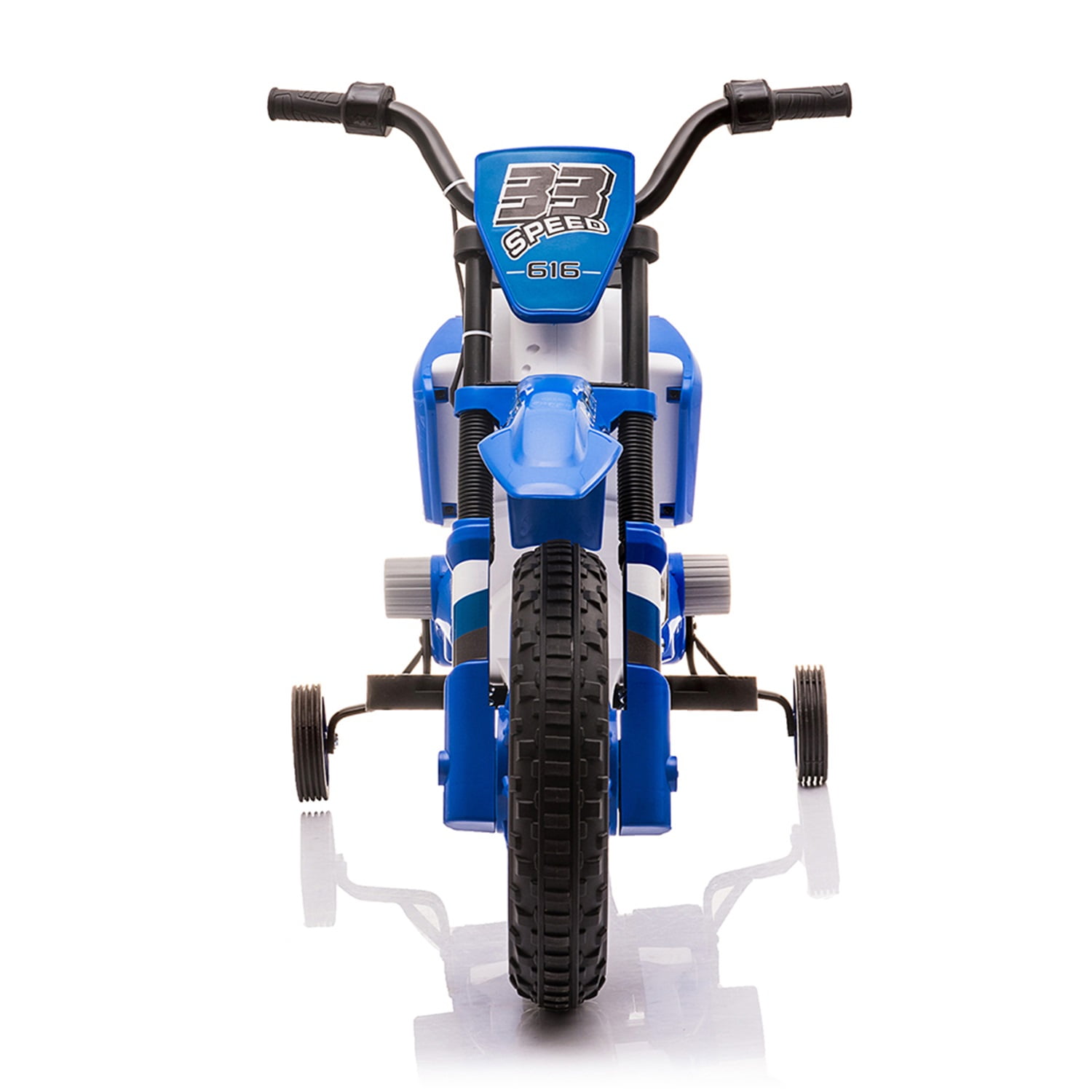 CIPACHO 12V Kids Ride On Toy Motorcycle, Electric Motor Toy Bike with Training Wheels for Kids 3-6 Kids Car, Blue