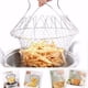 thumbnail image 2 of Cesta de ensalada plegable de acero inoxidable Colador de alimentos Cesta de papas fritas plegable Filtro de enjuague de ensalada de pasta frita multifunción expandible de vapor esquí esquí Gafas de esquí, 2 of 5