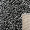 thumbnail image 6 of SAFAVIEH August Sophia Solid Shag Runner Rug, Charcoal, 2' x 5', 6 of 7