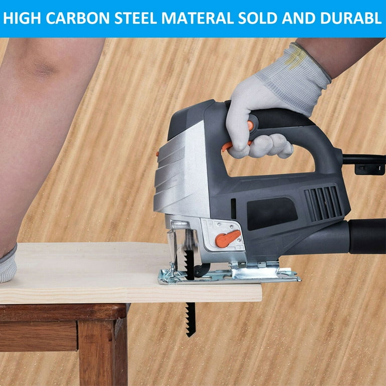 14-Piece Jig Saw Blade Set - U-Shank, High Carbon Steel For Wood, Metal & Plastic