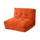 thumbnail image 4 of Sofá cama plegable con respaldo ajustable de 6 niveles, sofá de suelo, sillón cama convertible para siestas en espacios pequeños Naranja, 4 of 8