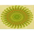 thumbnail image 1 of Ahgly Company Machine Washable Indoor Rectangle Transitional Bold Yellow Area Rugs, 8' x 12', 1 of 7