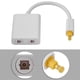 thumbnail image 3 of Cable Adaptador Divisor De Audio Optico Digital Toslink De Doble Puerto Con Conectores De Oro De 24 Quilates, Conectores De Metal Pesado, 3 of 7