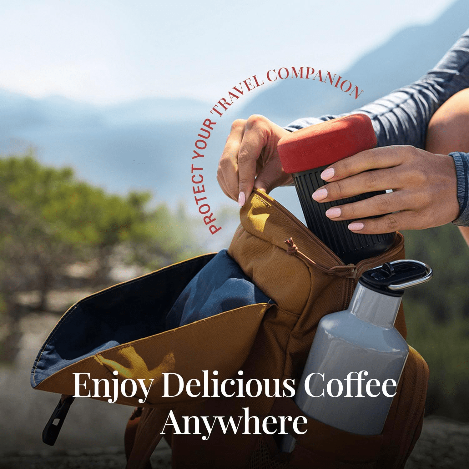 AeroPress Go Portable Travel Coffee Press, 1-3 Cups - Barbarossa Coffee