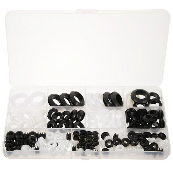 PTOOTP Assorted Color Rubber Grommets for Wire and Sealing, 180 Pieces Electrical Wire Accessories