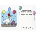Oatmeal Studios Swearing Chicken Funny / Humorous Belated Birthday Card ...