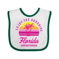 Inktastic Enjoy the Sunshine Florida Summer Paradise Boys or Girls Baby Bib