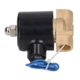 thumbnail image 2 of Válvula solenoide de 2 vías, normalmente cerrada, con núcleo de cobre y latón, válvula solenoide eléctrica para agua, gasóleo, 3/8 pulg., 12 V CC, 2 of 15
