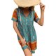 thumbnail image 5 of VISgogo Vestido bohemio para mujer, estampado de flores, manga corta, cuello en V, ajuste holgado, vestido de vacaciones, S/M/L/XL VISgogo  moda, 5 of 8