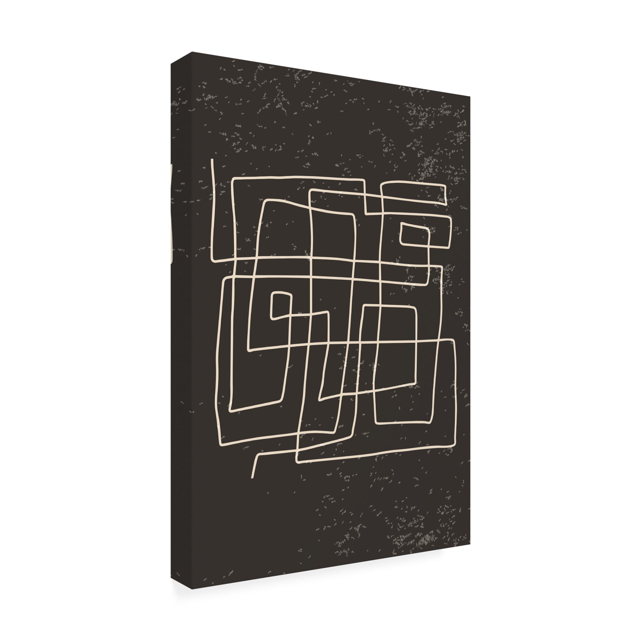 Trademark Fine Art jay stanley  Black and White Lines 4 Canvas Wall Art