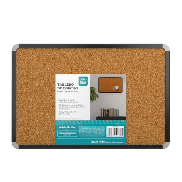 Pizarrón Pen + Gear Tablero de corcho natural 45 x 30 cm 1 pieza
