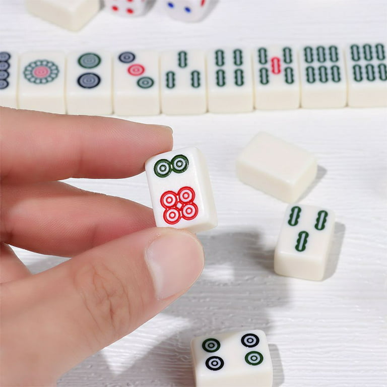 Mah Jong (Mahjong) Set with 144 Tiles, Dice & Betting Sticks