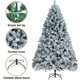 thumbnail image 3 of Árbol de Navidad Yaheetech de 6 pies de abeto cubierto de nieve con 820 puntas, 3 of 7