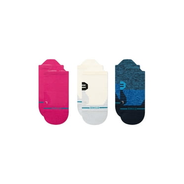 Stance Pick It Up 3 Pack No Show Socks Magenta in size US 3 - 6