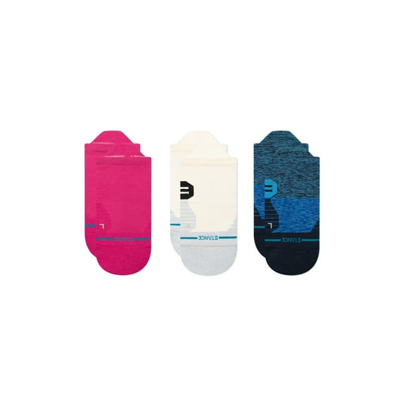 Stance Pick It Up 3 Pack No Show Socks Magenta in size US 3 - 6