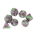 thumbnail image 1 of Dados de metal para fiestas, 7 piezas de dados poliédricos de metal, dados poliédricos de metal, juego de dados poliédricos, instalación sencilla, 1 of 14